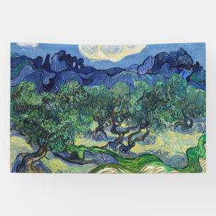 Vincent van Gogh - Olive Trees with the Alpilles Banner