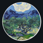 Vincent van Gogh - Olive Trees with the Alpilles  Ceramic Knob<br><div class="desc">Olive Trees with the Alpilles in the Background - Vincent van Gogh,  1889</div>