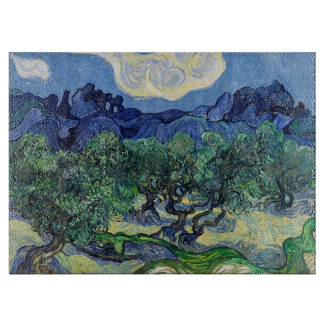 Vincent van Gogh - Olive Trees with the Alpilles Cutting Board (Front)
