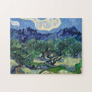Vincent van Gogh - Olive Trees with the Alpilles Jigsaw Puzzle