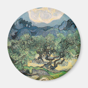 Vincent Van Gogh - Olive Trees with the Alpilles Magnet