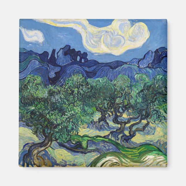 Vincent van Gogh - Olive Trees with the Alpilles Magnet (Front)