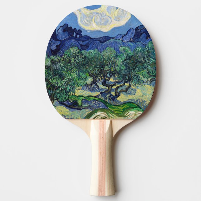 Vincent van Gogh - Olive Trees with the Alpilles Ping Pong Paddle (Front)
