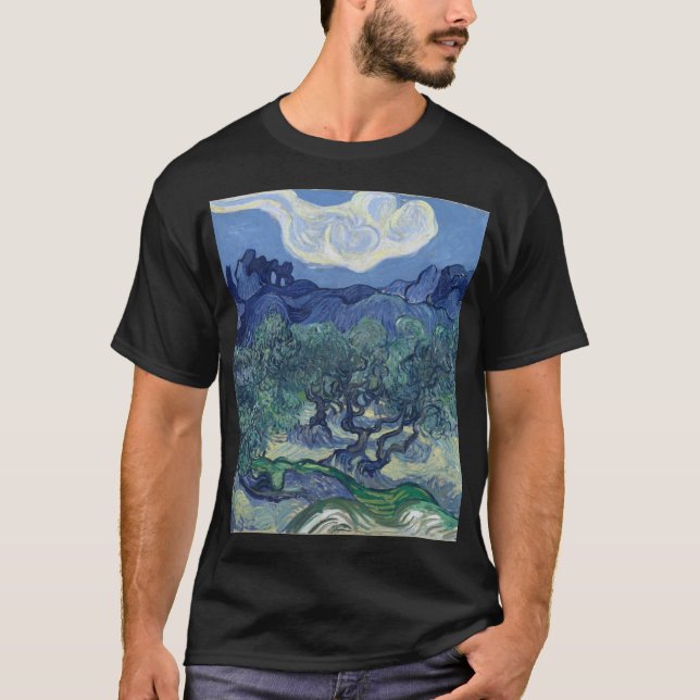 Vincent Van Gogh - Olive Trees with the Alpilles T-Shirt (Front)