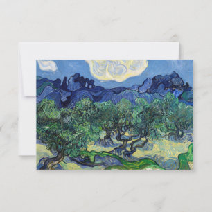 Vincent van Gogh - Olive Trees with the Alpilles Thank You Card