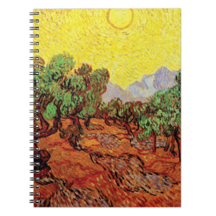 Vincent Van Gogh - Olive Trees With Yellow Sky Notebook