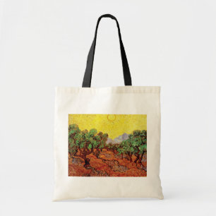 Vincent Van Gogh - Olive Trees With Yellow Sky Tote Bag
