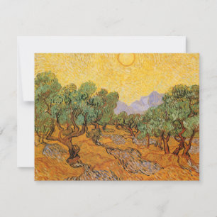 Vincent van Gogh - Olive Trees, Yellow Sky and Sun