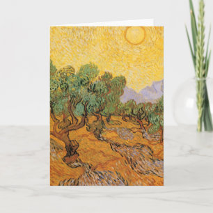 Vincent van Gogh - Olive Trees, Yellow Sky and Sun Card