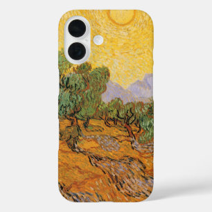 Vincent van Gogh - Olive Trees, Yellow Sky and Sun iPhone 16 Case