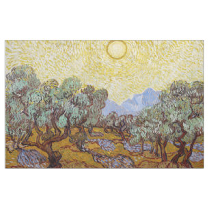 Vincent van Gogh - Olive Trees, Yellow Sky and Sun Fabric