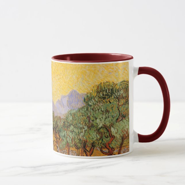 Vincent van Gogh - Olive Trees, Yellow Sky and Sun Mug (Right)