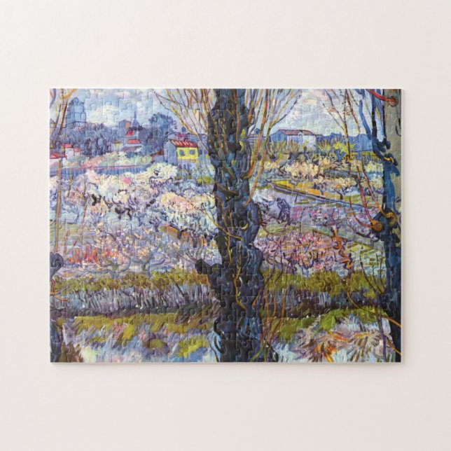 Vincent Van Gogh – Orchard In Bloom With Poplars Jigsaw Puzzle (Horizontal)