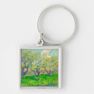 Vincent van Gogh Orchard in Blossom Key Ring