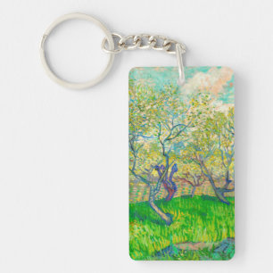 Vincent van Gogh Orchard in Blossom Key Ring