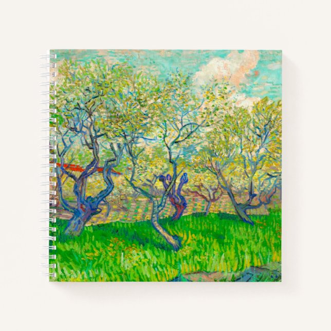 Vincent van Gogh Orchard in Blossom Notebook (Front)