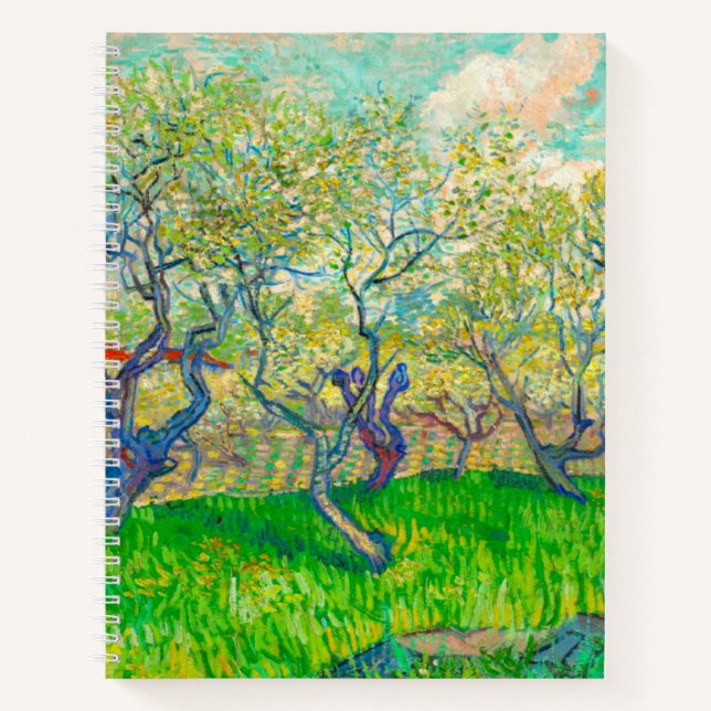 Vincent van Gogh Orchard in Blossom Notebook (Front)