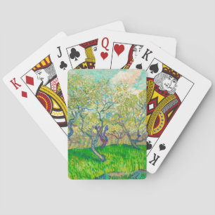 Vincent van Gogh Orchard in Blossom Playing Cards