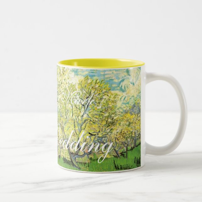 Vincent van Gogh,Orchard in Blossom Two-Tone Coffee Mug (Right)