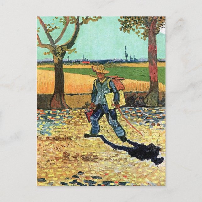 Vincent Van Gogh - Painter On His Way To Work Postcard (Front)