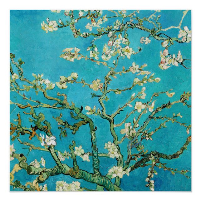 Vincent Van Gogh painting Almond Blossoms Poster (Front)