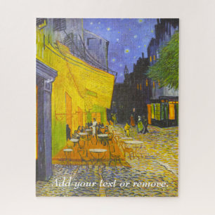 Vincent van Gogh painting "Cafe Terrace at Night", Jigsaw Puzzle