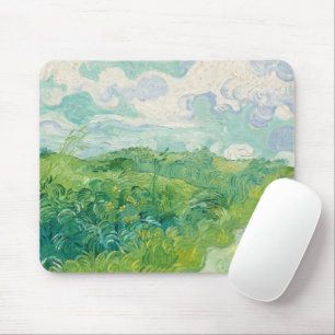 Vincent Van Gogh painting Green wheat field Mouse Pad