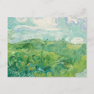 Vincent Van Gogh painting Green wheat field Postcard