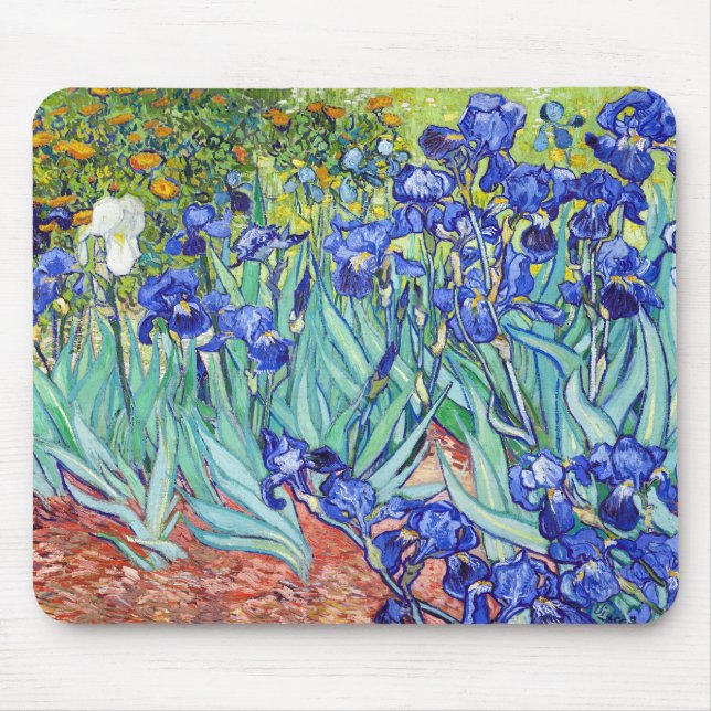 Vincent Van Gogh painting Irises Mouse Pad (Front)