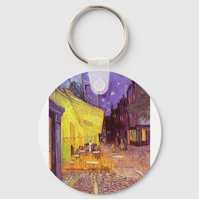 Vincent Van Gogh Paintings: Van Gogh Cafe Key Ring (Front)