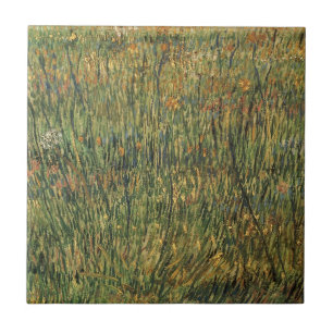 Vincent van Gogh - Pasture in Bloom Ceramic Tile