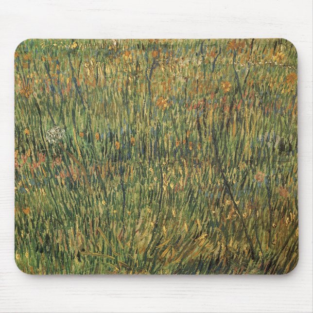 Vincent van Gogh - Pasture in Bloom Mouse Pad (Front)