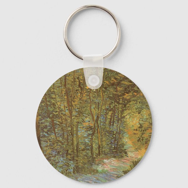 Vincent van Gogh - Path in the Woods Key Ring (Front)