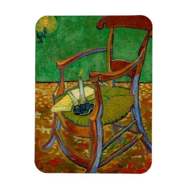 Vincent van Gogh - Paul Gauguin's Armchair Magnet (Vertical)
