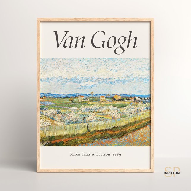 Vincent van Gogh Peach Trees in Blossom Art Print  (Creator Uploaded)