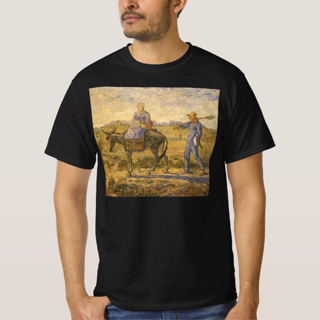 Vincent van Gogh - Peasant Couple Going to Work T-Shirt (Front)