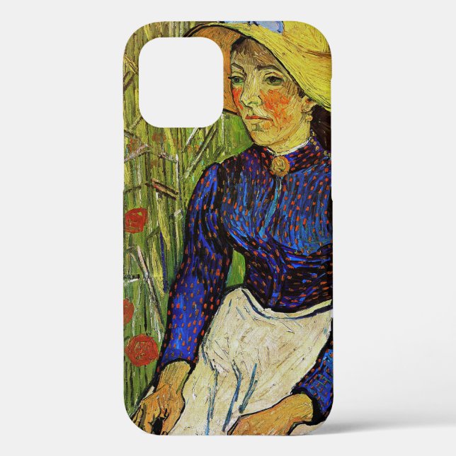 Vincent van Gogh - Peasant Girl in Straw Hat Case-Mate iPhone Case (Back)