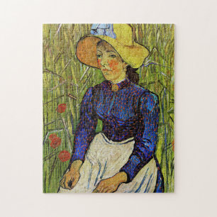 Vincent van Gogh - Peasant Girl in Straw Hat Jigsaw Puzzle