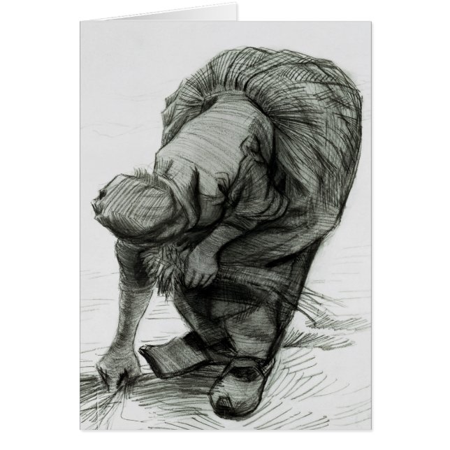 Vincent van Gogh | Peasant Woman Gleaning, 1885 (Front)