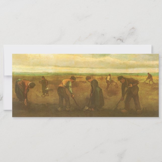Vincent van Gogh - Peasants Planting Potatoes  (Front)