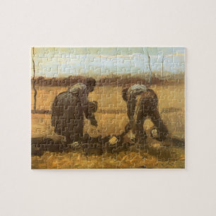 Vincent van Gogh - Peasants Planting Potatoes Jigsaw Puzzle