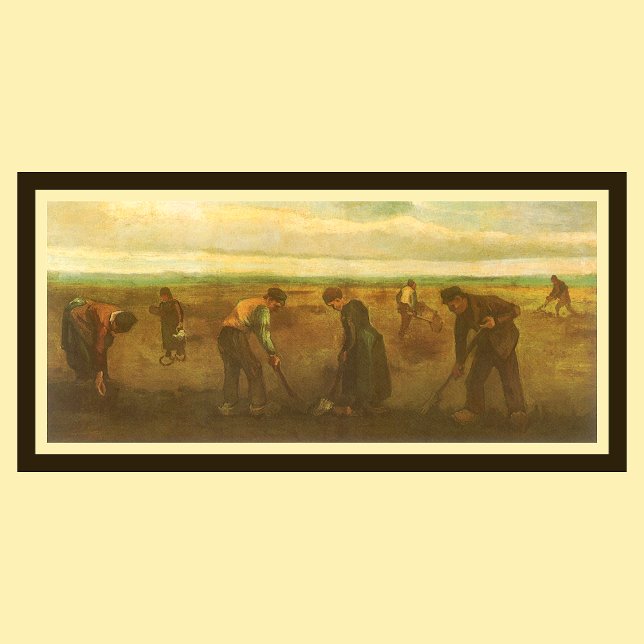 Vincent van Gogh - Peasants Planting Potatoes  Poster (Creator Uploaded)