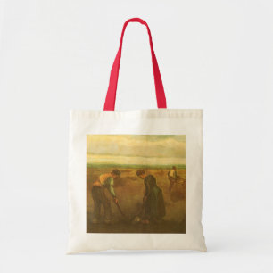 Vincent van Gogh - Peasants Planting Potatoes Tote Bag