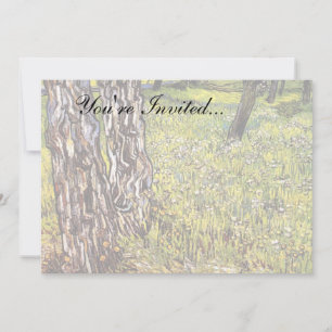 Vincent Van Gogh - Pine Trees And Dandelions Invitation