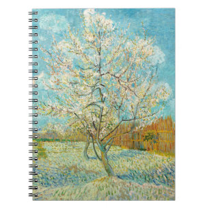 Vincent van Gogh - Pink Peach Tree in Blossom Notebook