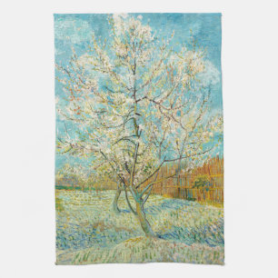 Vincent van Gogh - Pink Peach Tree in Blossom Tea Towel