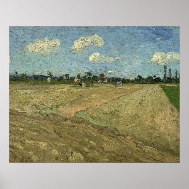 Vincent van Gogh - Ploughed Fields Poster (Front)