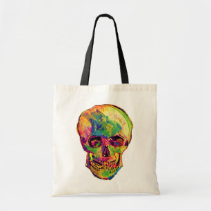 Vincent Van Gogh - Pop Art Halloween Skull Tote Bag