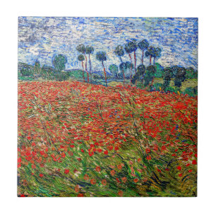 Vincent van Gogh - Poppy Field Ceramic Tile