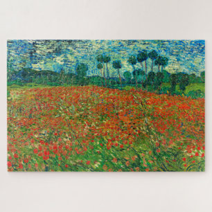 Vincent Van Gogh Poppy Field Fine Art Jigsaw Puzzle